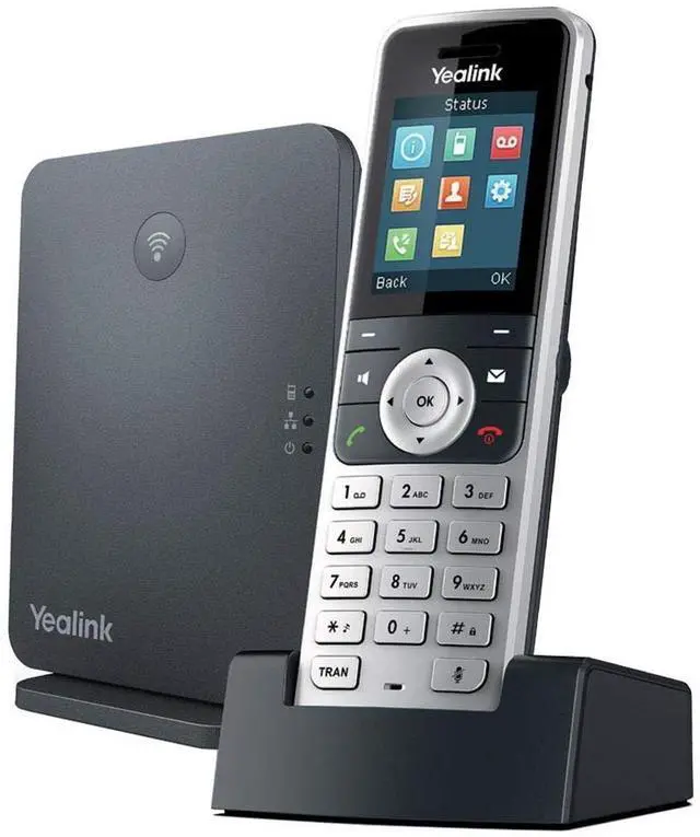 Main image of W53P DECT Cordless IP Phone and BaseStation. 1.8-Inch Color LCD. 10/100 Ethernet, 802.3af PoE, Power Adapter Included