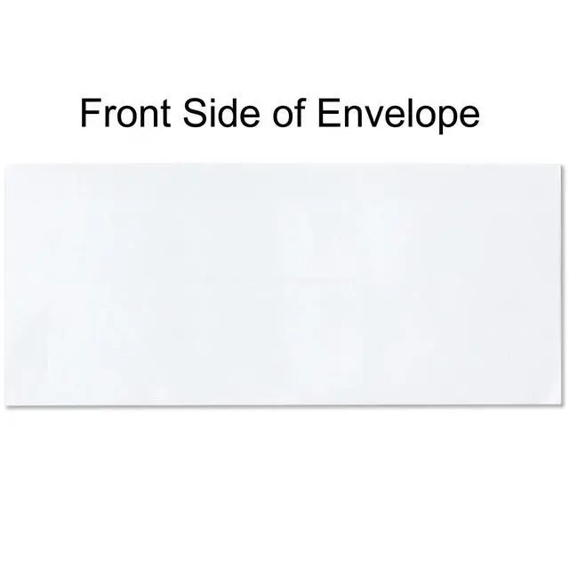 Alt view image 3 of 5 - 2500 Envelopes #10 Custom Printed Regular Self-Seal Security Envelopes, Text and Logo Customization, Size 4 1/8 x 9 1/2 Inches, White, 24lb