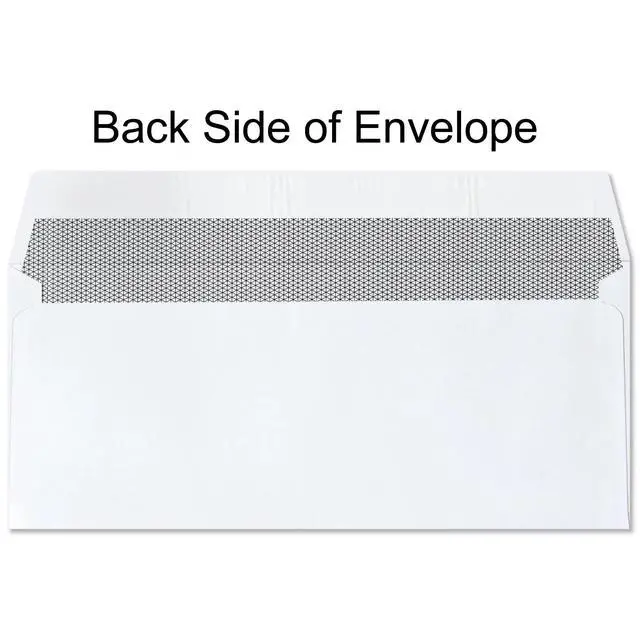 Alt view image 4 of 5 - 2500 Envelopes #10 Custom Printed Regular Self-Seal Security Envelopes, Text and Logo Customization, Size 4 1/8 x 9 1/2 Inches, White, 24lb
