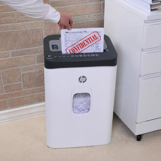 Alt view image 2 of 7 - HP - Micro Cut Paper Shredder, 12-Sheet Manual, 150-Sheet Auto Feed | Micro Cut High Security Shredding, Auto Feed And Manual Capacity, Continuous Performance, Large Capacity, Rolling Casters