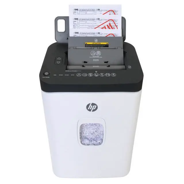 Alt view image 3 of 7 - HP - Micro Cut Paper Shredder, 12-Sheet Manual, 150-Sheet Auto Feed | Micro Cut High Security Shredding, Auto Feed And Manual Capacity, Continuous Performance, Large Capacity, Rolling Casters