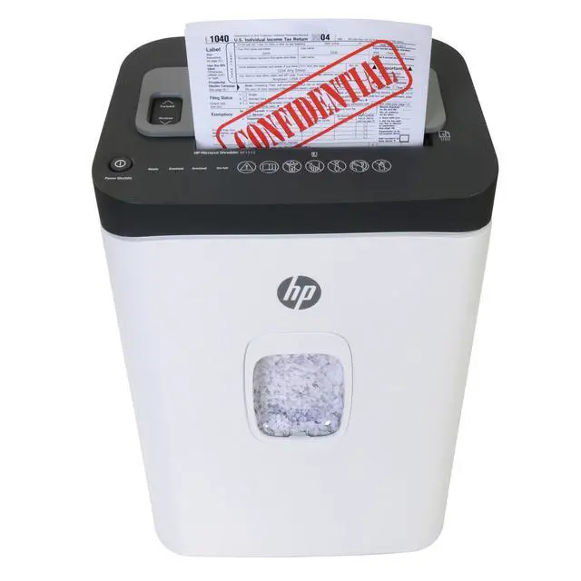 Alt view image 5 of 7 - HP - Micro Cut Paper Shredder, 12-Sheet Manual, 150-Sheet Auto Feed | Micro Cut High Security Shredding, Auto Feed And Manual Capacity, Continuous Performance, Large Capacity, Rolling Casters