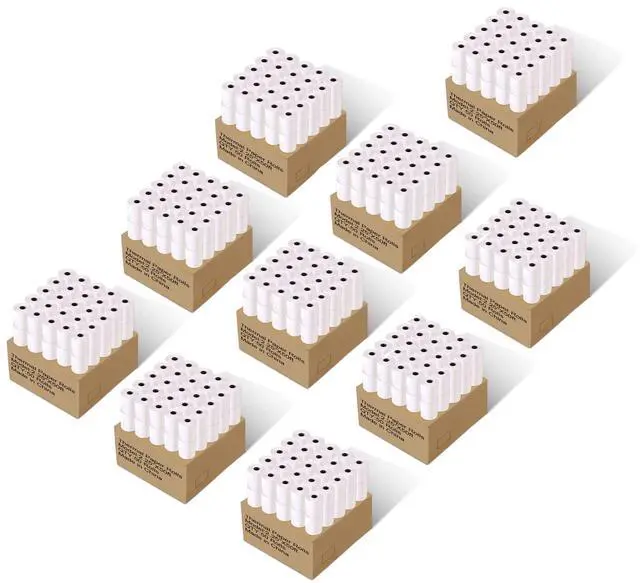 Main image of 2 1/4 x 50 Thermal Paper Receipt Rolls 2.25 x 50 ft Receipt Paper POS Cash Register Fits Credit Card Terminals Verifone (500 Rolls)