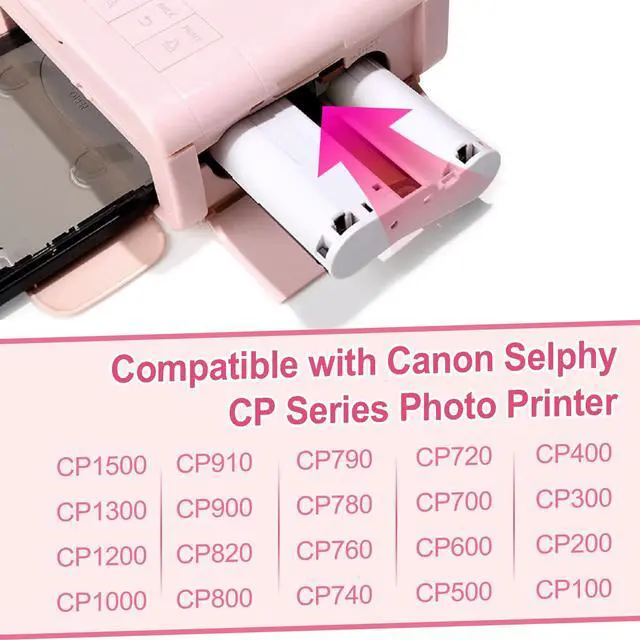 Alt view image 6 of 7 - Compatible for Canon Selphy CP1500 CP1300 Ink and Paper 4x6 KP-108in Compatible with CP910 CP780 CP1200 CP1000 CP810 CP760 CP720 Printer, 12 Ink cartridges + 432 Sheets Photo Paper Bulk Pack