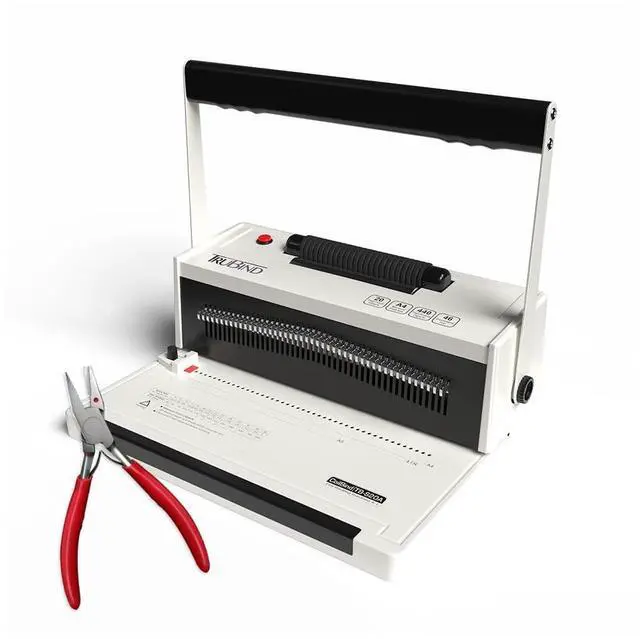 Main image of Coil Binding Machine with Electric Coil Inserter and Adjustable Side Margin | 20 Sheet Punch Capacity | Bind up to 440 Sheets | 46 Fully Disengageable Dies | 4:1 Pitch