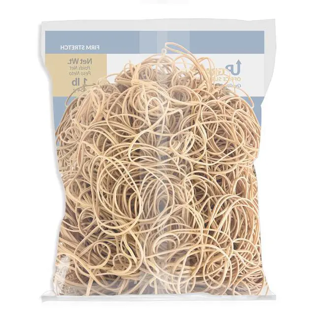 Alt view image 3 of 7 - Upgrade Office Supply Rubber Bands, Size #19 (3-1/2 in x 1/16 in), 25,000 Bands, 20 lb Case, USA