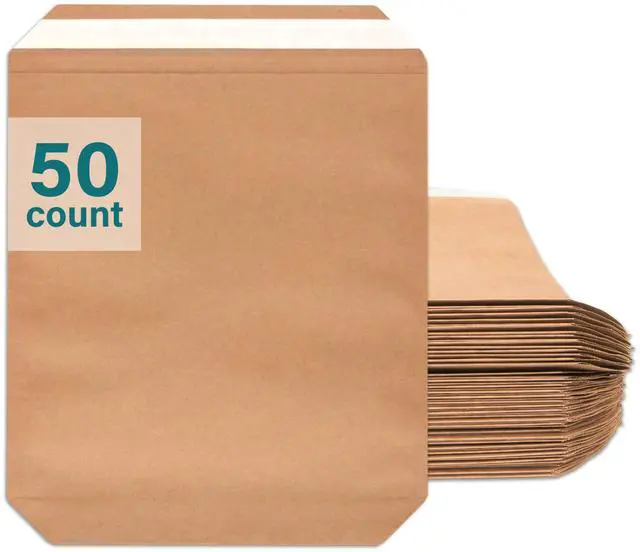 Main image of Large Recyclable Paper Mailers - 15.5" x 18.5" - 250 Count - Brown Expandable Envelopes & Shipping Bags - Made in the USA - Double-Walled Kraft Paper (01916)