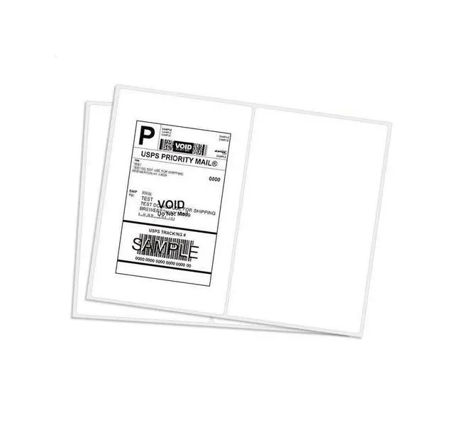 Main image of Shipping Labels with Round Corner, 8.5 x 5.5 Inches Half Sheet Self Adhesive Shipping Address Labels for Laser and Inkjet Printer (8000 Labels)
