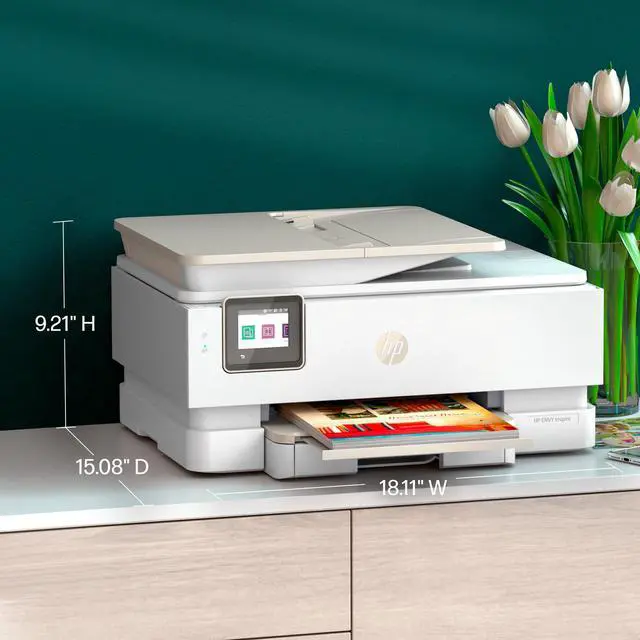 Alt view image 6 of 7 - Envy Inspire 7955e Wireless Color Inkjet Printer, Print, scan, copy, Easy setup, Mobile printing, Best-for-home, 3 month Instant Ink trial included, AI-enabled (1W2Y8A)