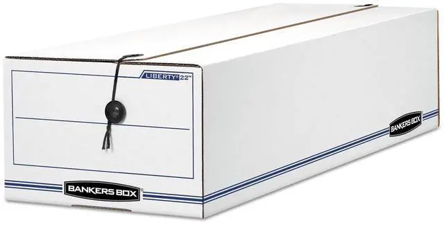 Main image of 12-Pack String & Button Check Box, 7" x 8-3/4" x 23-3/4" | Keep checks and specialty forms protected, sorted, and ready to retrieve with secure string-and-button closure