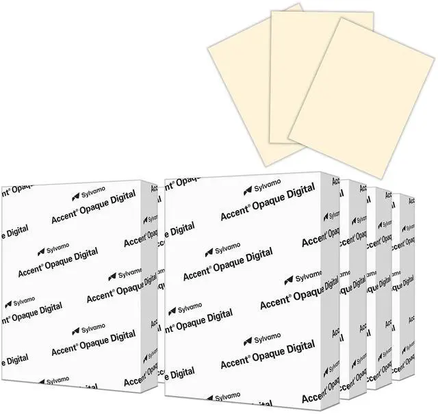 Main image of Opaque Cream Printer Paper, 8.5 x 11 28lb Bond/70lb Text Copy Paper 2,000 Sheets (8 Reams) Premium Computer Paper with Smooth Finish 97 Bright, 104gsm Warm White Copy Paper 188176C