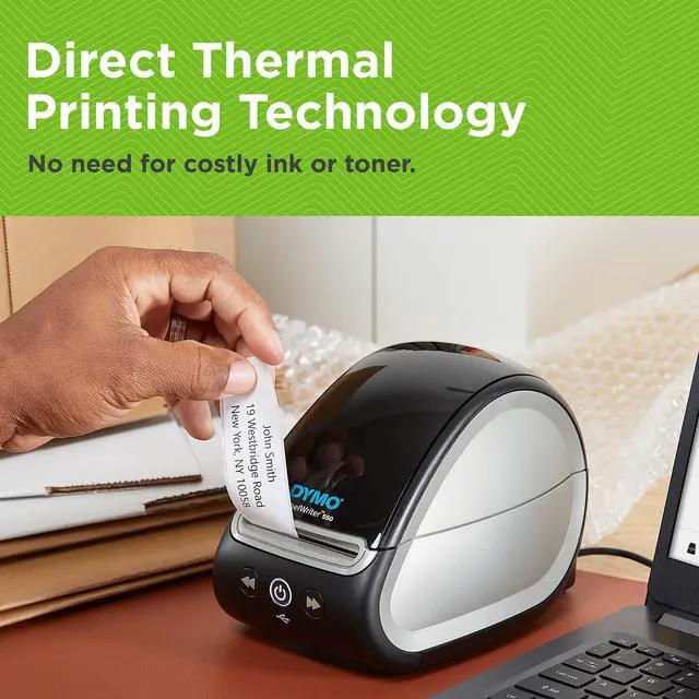 Alt view image 5 of 7 - LabelWriter 550 Direct Thermal Printer with Automatic Recognition for Address, Shipping and Barcode Labels | EU Plug