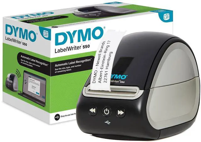 Main image of LabelWriter 550 Direct Thermal Printer with Automatic Recognition for Address, Shipping and Barcode Labels | EU Plug