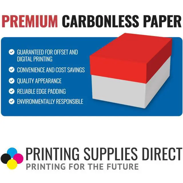 Alt view image 3 of 3 - 2500 Sets, 8-1/2" x 11" Pre Collated, Carbonless Paper, 2 Part Reverse, (White, Canary),Ncr5887 Category: Copy and Multi Purpose Paper