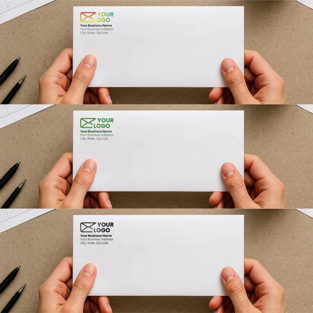 Alt view image 6 of 7 - 2500 pack #10 Customizable Business Envelopes, Peel and Seal Security Tinted White Custom Envelopes with Logo and Text, 24 lb Heavy Duty Paper, 4 1/8 x 9 1/2 Inches