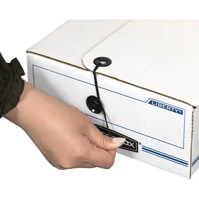 Alt view image 4 of 7 - 12-Pack String & Button Check Box, 9" x 14-1/4" x 4" | Keep checks and specialty forms protected, sorted, and ready to retrieve with secure string-and-button closure