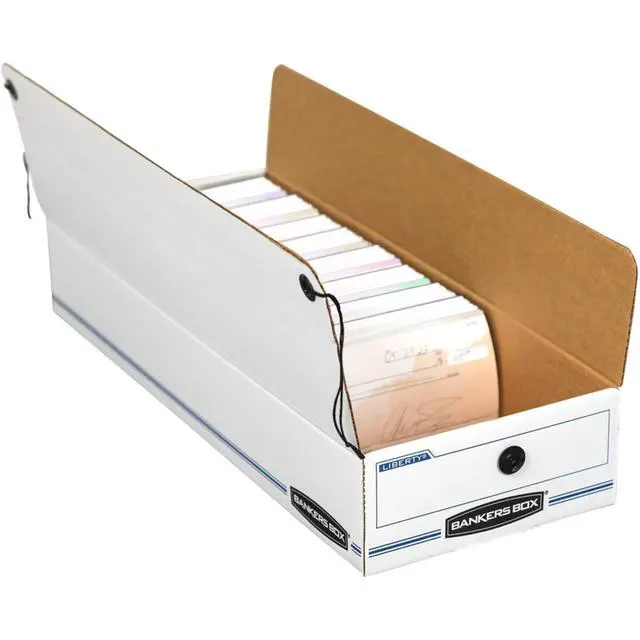 Alt view image 7 of 7 - 12-Pack String & Button Check Box, 9" x 14-1/4" x 4" | Keep checks and specialty forms protected, sorted, and ready to retrieve with secure string-and-button closure