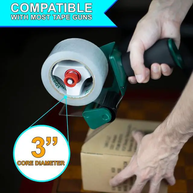 Alt view image 4 of 6 - Clear Packing Tape (144 Rolls) Industrial 2 Mil - 2 inch x 110 Yards for Packing, Shipping, Moving BoxesRefill for Packing, Shipping, Sealing Moving Boxes