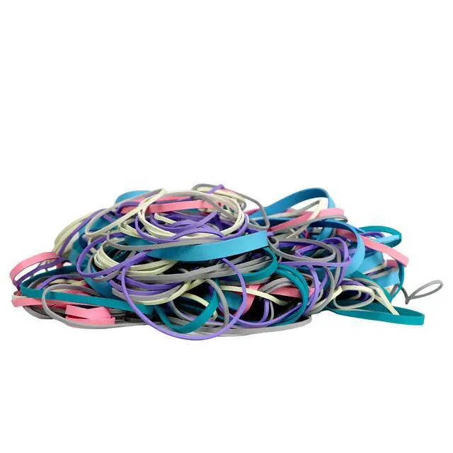 Alt view image 5 of 6 - Upgrade Office Supply Rubber Bands, Assorted Sizes and Colors, 4 oz Bag, Made in USA (40)