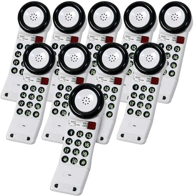 Main image of XL88Q - Easy to Use One-Piece Telephone with Ring/in-Use Light Indicator, Extra Loud-Extra Clear Volume Boost, for Busy Settings, Elderly & Teenagers, Corded Landline Telephone, Pack of 10