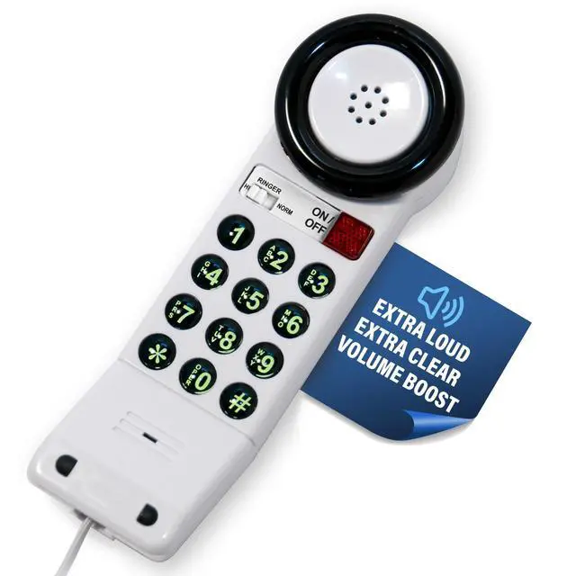 Alt view image 2 of 7 - XL88Q - Easy to Use One-Piece Telephone with Ring/in-Use Light Indicator, Extra Loud-Extra Clear Volume Boost, for Busy Settings, Elderly & Teenagers, Corded Landline Telephone, Pack of 10