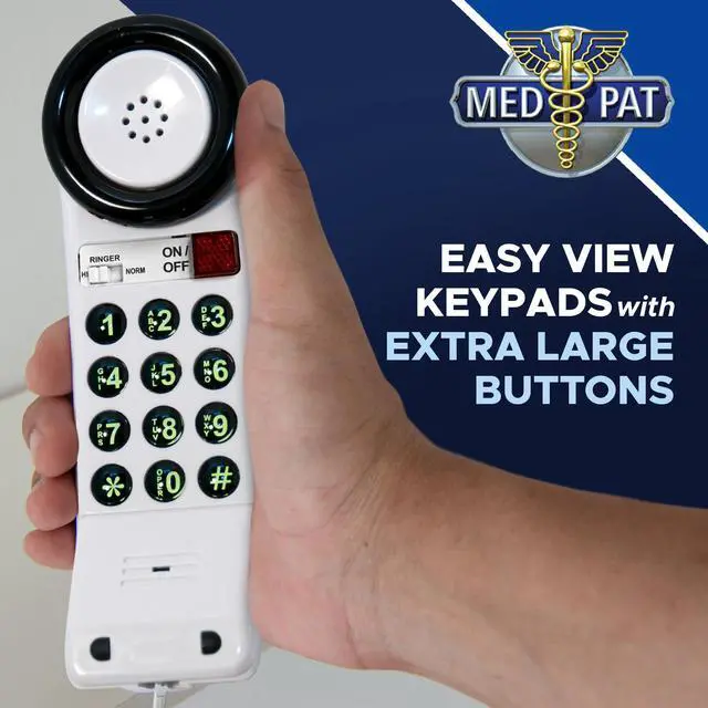 Alt view image 5 of 7 - XL88Q - Easy to Use One-Piece Telephone with Ring/in-Use Light Indicator, Extra Loud-Extra Clear Volume Boost, for Busy Settings, Elderly & Teenagers, Corded Landline Telephone, Pack of 10