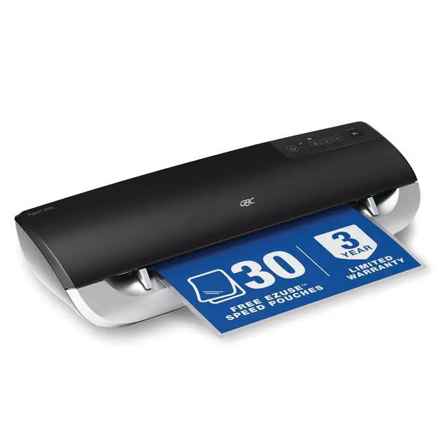 Alt view image 4 of 6 - Thermal Laminator Machine, Fusion 3000L, 12 Inch, 1 Min Warm-up, 3 or 5 Mil, with 30 EZUse Laminating Pouches (1703075)