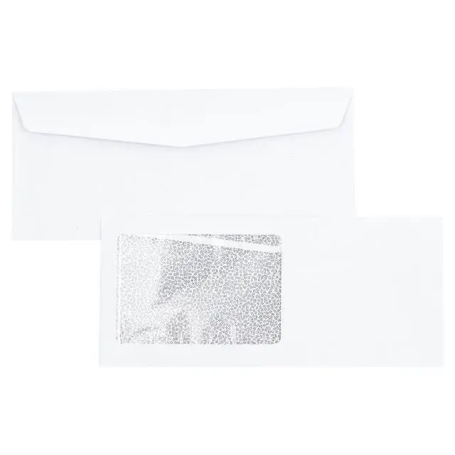 Alt view image 5 of 7 - #10 All Purpose Window Envelopes with Security Tint, 4 1/8" x 9 1/2", 24lb. White, 3,000 Pack