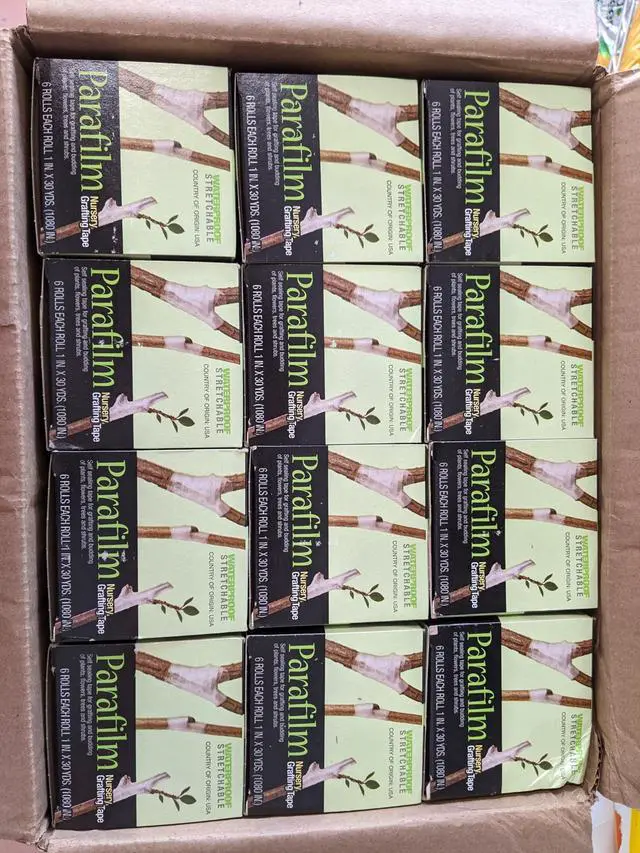 Alt view image 4 of 4 - Genuine Parafilm Nursery Grafting Tape 1" Roll 30 Yards 90' 1080 Inches Per Roll (3 Boxes (18 Rolls))