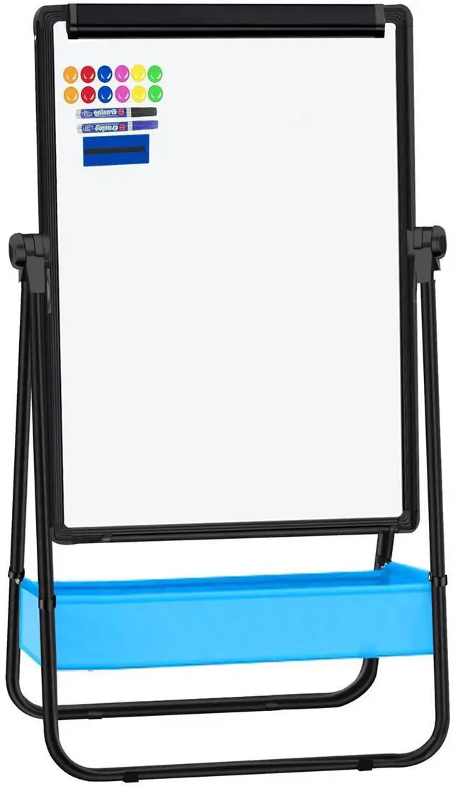 Main image of Magnetic Whiteboard with Stand - Double Sided 40"x28" Portable U Stand Easel Whiteboard, Height Adjustable & 360° Rotating Dry Erase Boards for Classroom, Home, Restaurant & Presentation