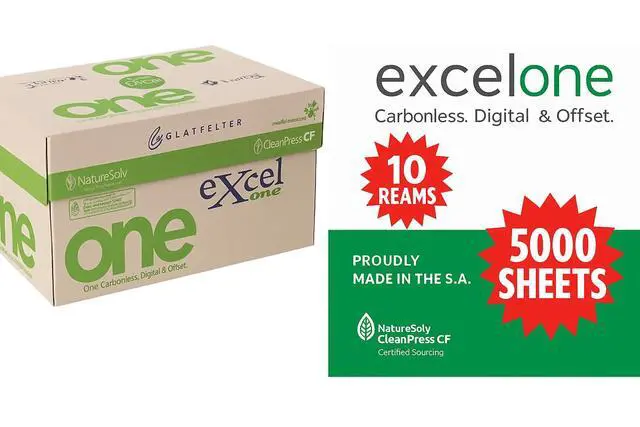 Alt view image 2 of 7 - Excel One Carbonless 230949 2-Part Reverse Paper (Canary/White), 8.5" x 11" (10 Reams) 5,000 Sheets
