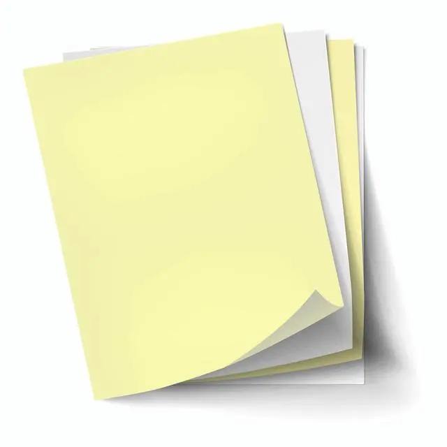 Alt view image 2 of 3 - 8.5 x 11 Excel One (230949) Carbonless Paper, 2 Part Reverse (Canary/Bright White), 10 REAMS