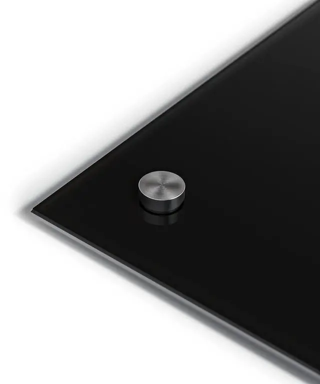 Alt view image 4 of 7 - Glass Non-Magnetic Dry-Erase Board, 72" X 48" Inches, Black Surface, Frameless