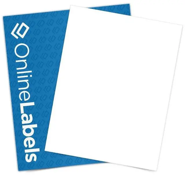 Main image of 8.5 x 11 Waterproof Polyester Sticker Paper (Laser Printers Only) - 250 Sheets - Full Sheet Labels - OnlineLabels
