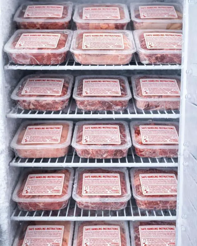 Alt view image 5 of 7 - Food Safe Handling Instruction Labels for Meat | 2.25" x 1.125" Informational Food Safety Labels | Strong Adhesive Rolls | 1000 Labels Per Roll | Made in USA (20 Rolls)