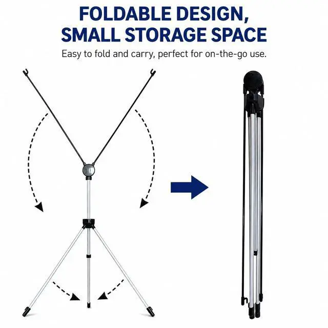 Alt view image 2 of 7 - Premium Foldable X Banner Stand 24" Wide, Adjustable 6372" Black Fiberglass Frame, with Carry Bag Portable Display for Trade Shows, Retail & Events (Stand Only) (3 PACKS)