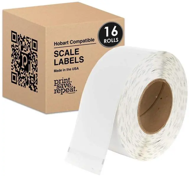 Main image of Hobart Quantum Scale Labels QWU600 | 2.25 x 6 in | 8,560 Labels | 16 Rolls of 535