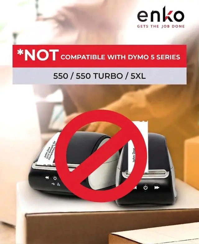 Alt view image 2 of 6 - 30252 Direct Thermal Address, Shipping and Barcode Labels (1-1/8 x 3-1/2 inches) - 96 Rolls | 33,600 Labels Compatible with Dymo LabelWriter 450 Turbo and 4XL Printers