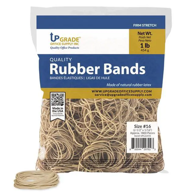 Alt view image 3 of 7 - Upgrade Office Supply Rubber Bands, Size 16, 2-1/2 x 1/16 in, 36000 Count, 20 Pack Case USA