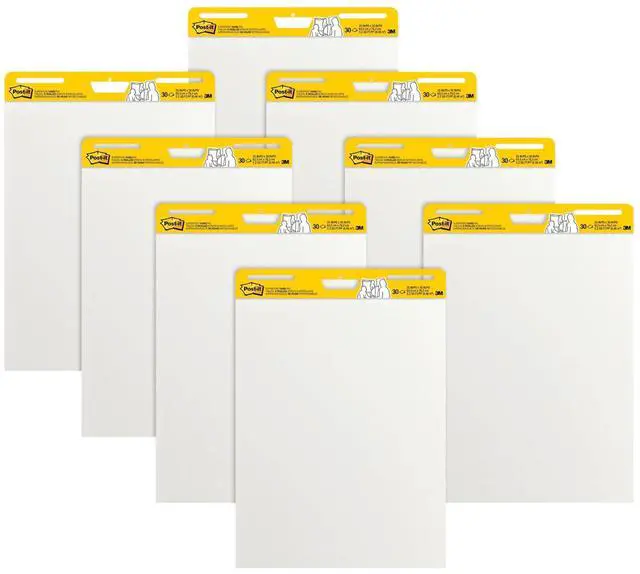 Main image of 1668443 Super Sticky Easel Pad 25-Inch x 30-Inch White 8/Pack (559-VAD-8PK)