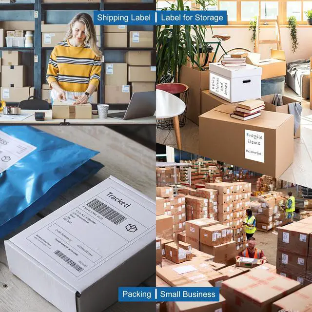 Alt view image 6 of 6 - 4x6 Thermal Labels 20000 Labels, Shipping Label Thermal Paper for Thermal Printers Zebra & Rollo (20 Packs of 1000)