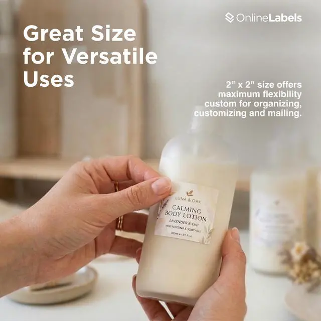 Alt view image 4 of 7 - OnlineLabels 2" x 2" Square Labels Permanent Adhesive, White Matte for Product Packaging, Candles, & QR Codes for Inkjet & Laser Printers Pack of 40,000 Labels, 2,000 Sheets OL330WX
