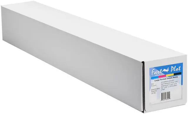 Alt view image 4 of 7 - Self Adhesive Vinyl - Waterproof 4mil - 42inch x 60ft Roll - 3inch core