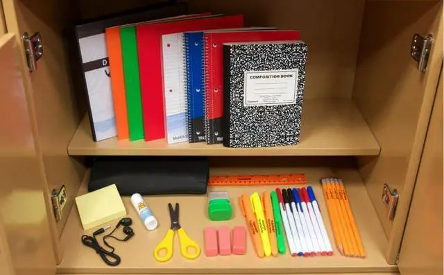 Alt view image 2 of 7 - 12 Pack Bulk Middle and High School Supplies Kits for Boys, Girls, Classrooms | Back to School Supply Bundle Wholesale Packs for Kids, Includes Notebooks, Folders, Pencils, Earbuds, Binder, More