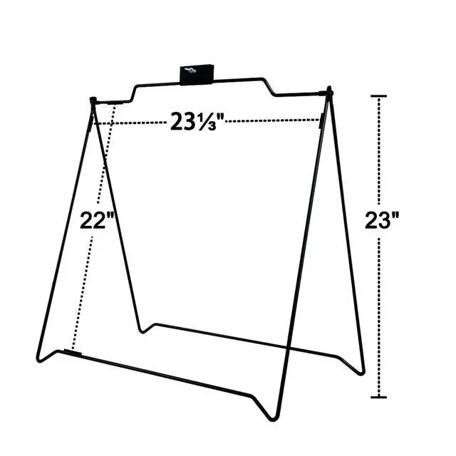 Alt view image 2 of 7 - 8 UNITS 22"x18" Real Estate Sidewalk Sign A Frame Stand (Stand Only) (8 PACK) (BLACK)