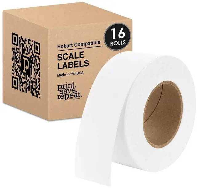 Main image of Easy Peel ® Scale Labels for Hobart Quantum | 2.25 in x Continuous Strip | 16 Rolls of 270 ft | 4,320 ft