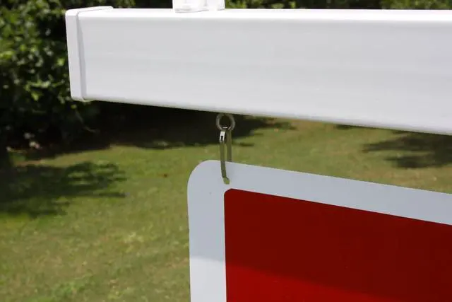 Alt view image 2 of 5 - Vinyl PVC Real Estate Sign Post - White - 6' Tall Post - 2 Pack