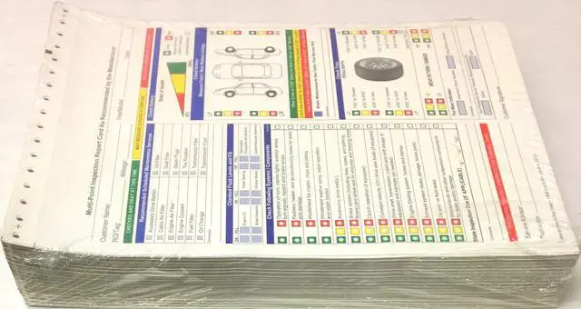 Alt view image 4 of 4 - Multi Point Inspection Form 2 Part - FD-QC-O (1000)