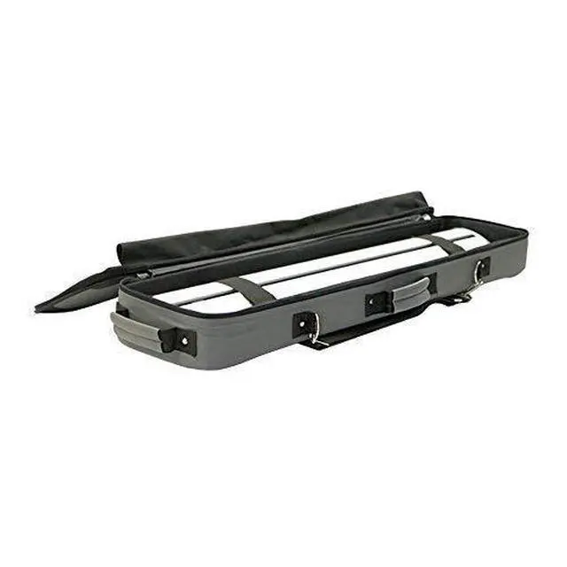 Alt view image 2 of 2 - Padded Carrying Case for Roll Up Banner Stands 43in Padded Case with Handles and Shoulder Strap, Made to Fit 39in Retractable Banners, Dark Grey Interior with Elastic Belts, Banner Bag