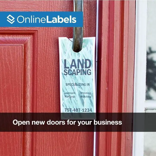 Alt view image 3 of 7 - Door Hangers - 8.5 x 3.66 - Cardstock - Pack of 1,500, 500 Sheets - Inkjet/Laser Printer